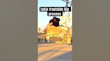🛹 fakie frontside flip process 🛹 #skateboardingisfun #skateboarding #process