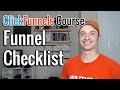 Full ClickFunnels Course [9] The Funnel Checklist