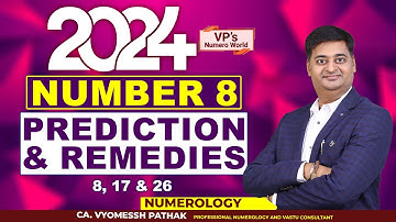 Number 8 I 2024 Prediction & Remedies for Number 8 I Saturn I Numerology I Vyomessh Pathak