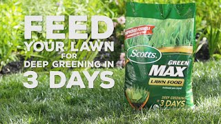 How To Get A Greener Lawn Using Scotts Green Max