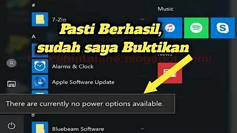 cara mengatasi there are currently no power options available windows 10