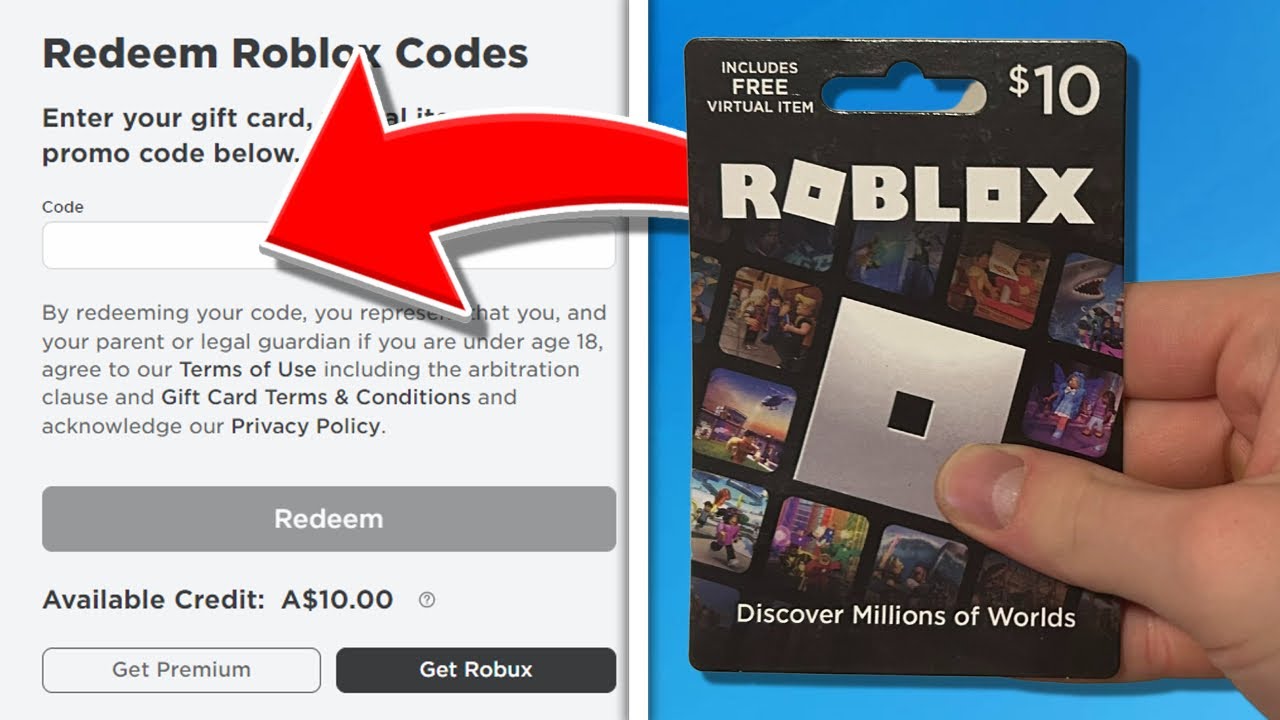 How to redeem a Roblox Gift Card 