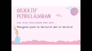 ISI TERSURAT DAN ISI TERSIRAT | TAHUN 2 | #cikgunajwaskkg3