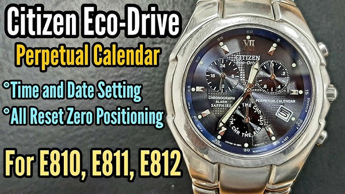 Citizen Eco Drive Chronograph - Model E870-s015278-HST-790467 – Vintage  Watch Specialist