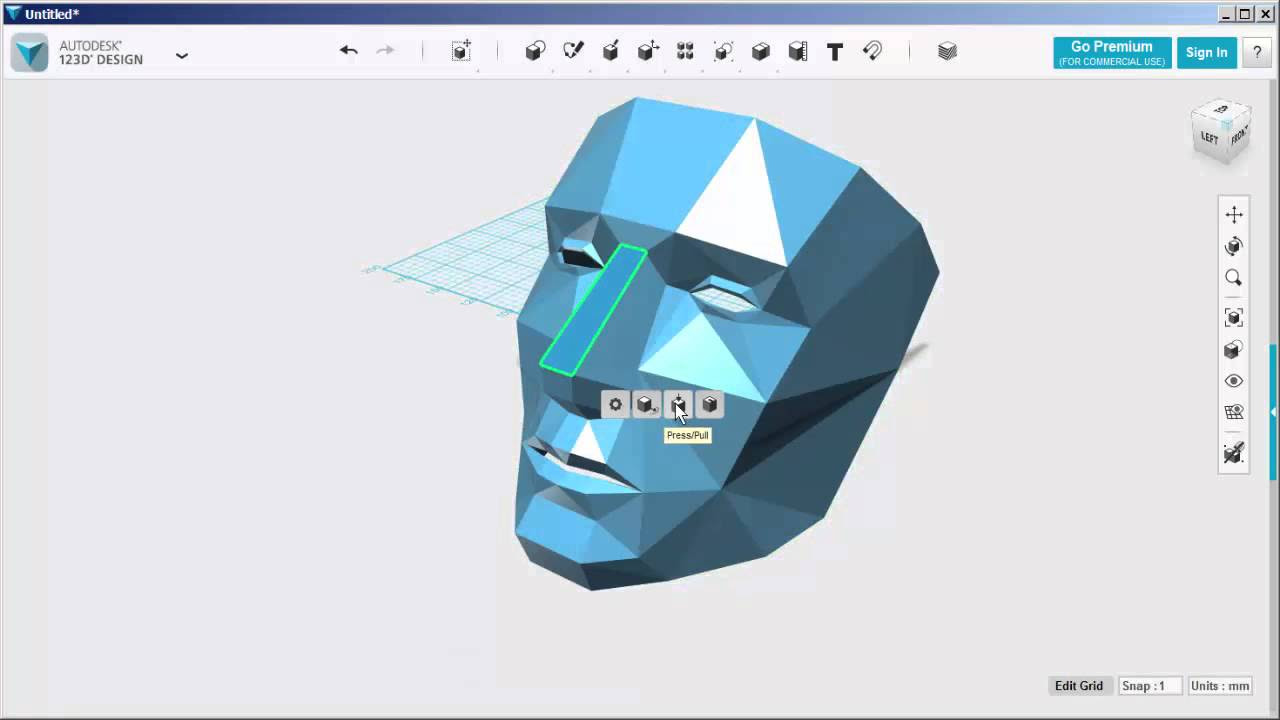 Autodesk 123D beta 9 Spline Sketch Feature - YouTube