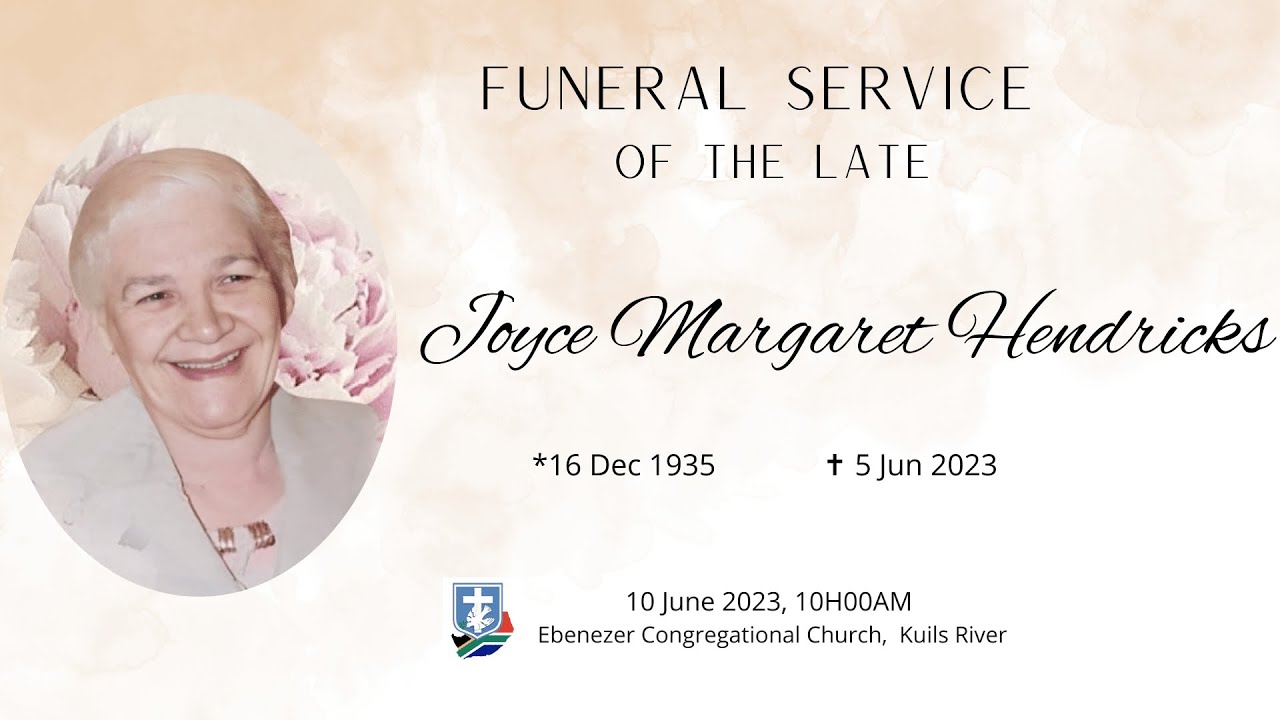 Ebenezer Congregational Church Live Stream - Funeral Service - Sr