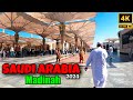 Madinah Streets 4K 2024 | Madinah Live | Walk Near Masjid al Nabawi SAW