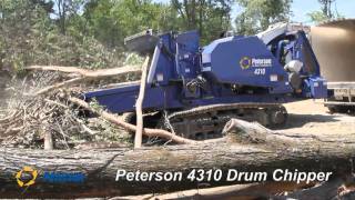 Video still for Peterson 4310 Drum Chipper Making Biomass