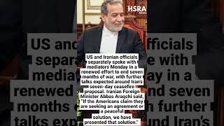 US and Iran Resume Talks Through Mediators Amid War Ceasefire Push #shorts #breakingnews #iran #usa