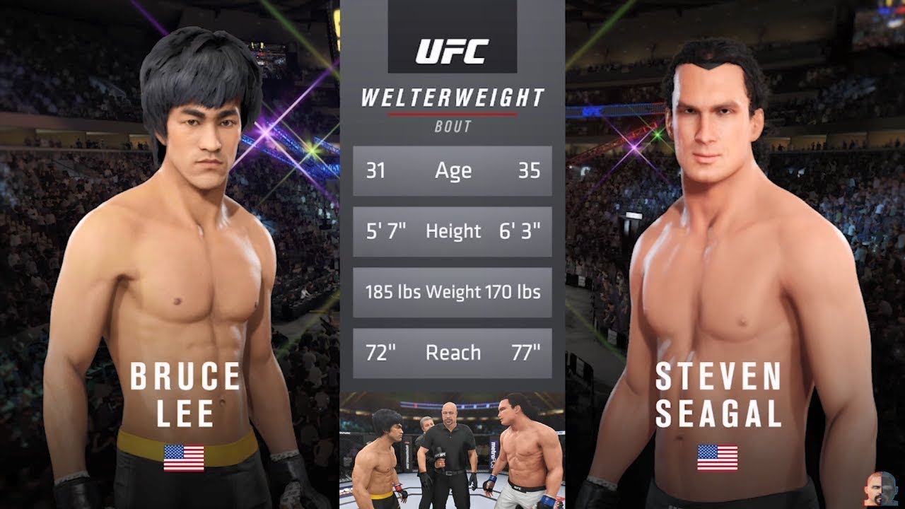 Bruce Lee Vs Steven Seagal | EA Sports UFC 3 ASTONISHING KNOCKOUT!!! MUST  WATCH!!! - YouTube