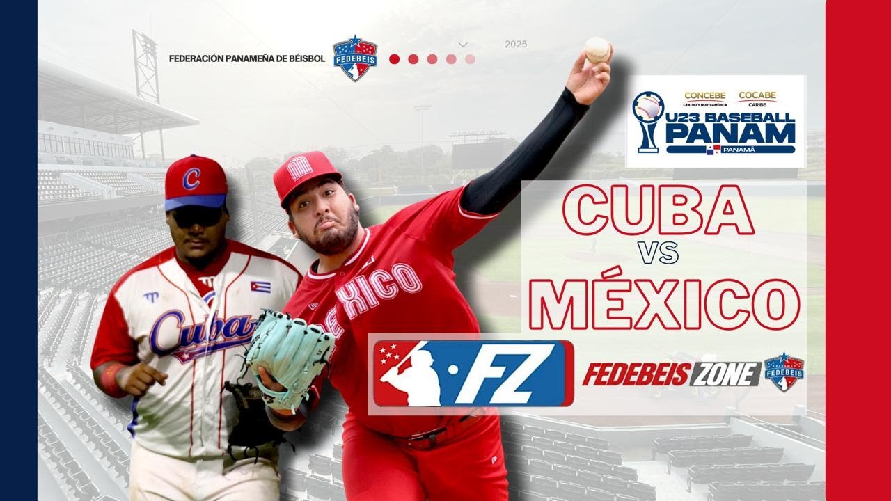Cuba vs México, Juego por el Tercer lugar  del Campeonato Premundial, Panamericano U23 - 2025.