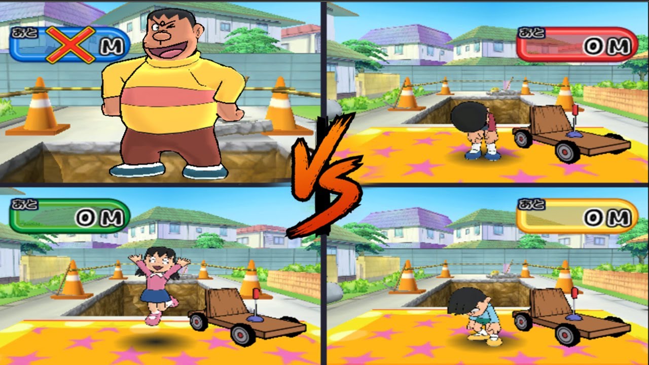 ドラえもん Doraemon Wii Game 18 Super Giant Jaian In Sakamichi Lever Race Funny Youtube