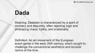 Dada Meaning