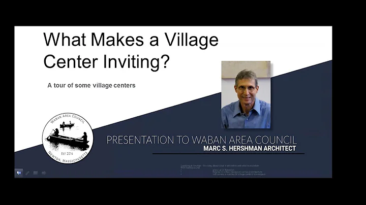 Architect Marc Hershman on Village Centers