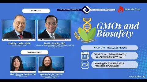 PAASE Fireside Chats Episode 57: GMOs and Biosafety