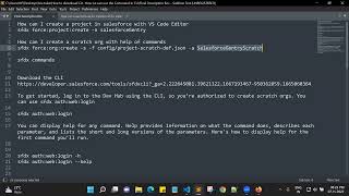 How can I create the Scratch Org with help of CLI Commands Information
