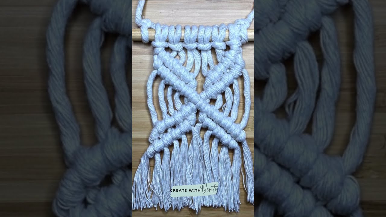 Create This Mini Macrame Wall Hanging + 2 others | Tutorial Create with Verity