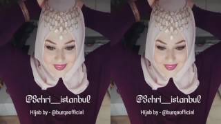 Simple Easy Hijab With A Jewelry On Head