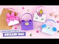 Оригами Сумочка Единорог, Мишка, Зайчик из бумаги | Origami Unicorn, Bear and Bunny Paper Handbag