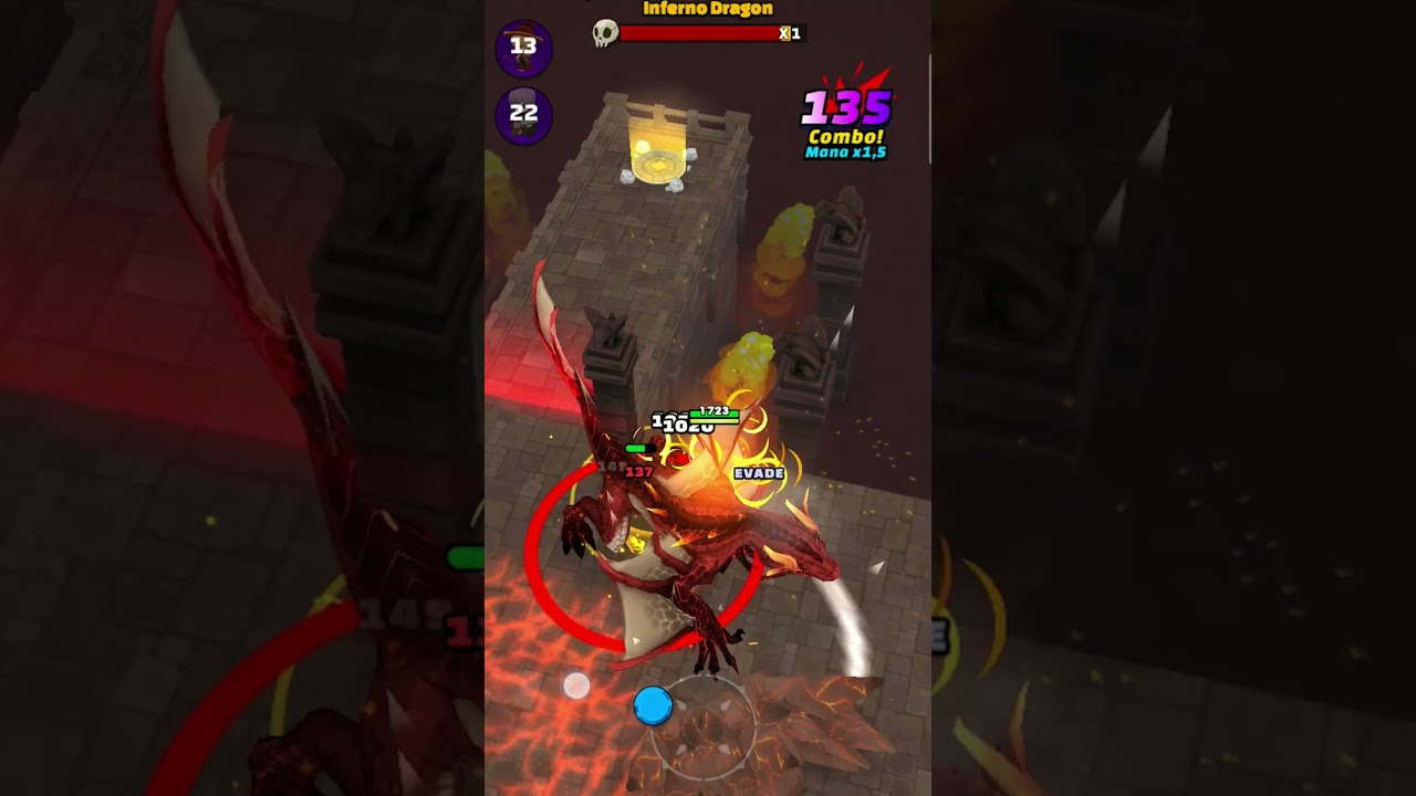 Tiny Fantasy : Epic Action RPG (No hit Run) - Inferno Dragon