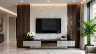 100 Elegant Modern TV Cabinet & Wall Unit Designs for Living Rooms 2026 | Home Interior Ideas