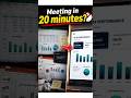 Meeting in 20 minutes? Watch this.