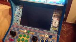 Bartop arcade model bubble bobble with Hyperspin frontend