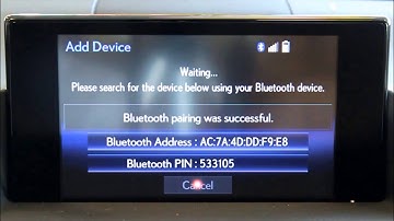 Lexus CT200h -  How to connect your phone to the Bluetooth Settings