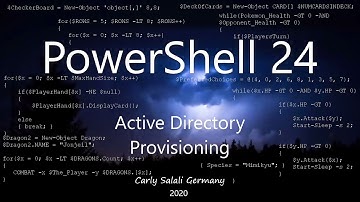 PowerShell 24: Active Directory Provisioning
