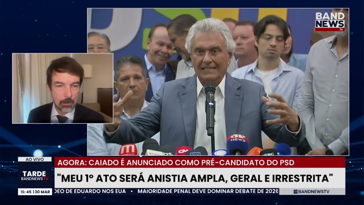 Fernando Schüler analisa a pré-candidatura de Caiado à Presidência