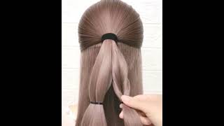 Simple and fancy 2021 modern hairstyle|#shorts|#simple hairstyle