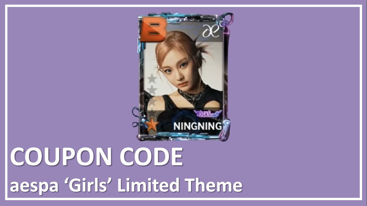 SUPERSTAR SMTOWN COUPON CODE aespa 'Girls' Limited Theme YouTube