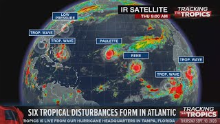 Tracking the Tropics: 6 disturbances being monitored, one could impact Florida