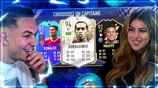 MA COPINE ME FAIT UNE DRAFT INCROYABLE ! FIFA 22