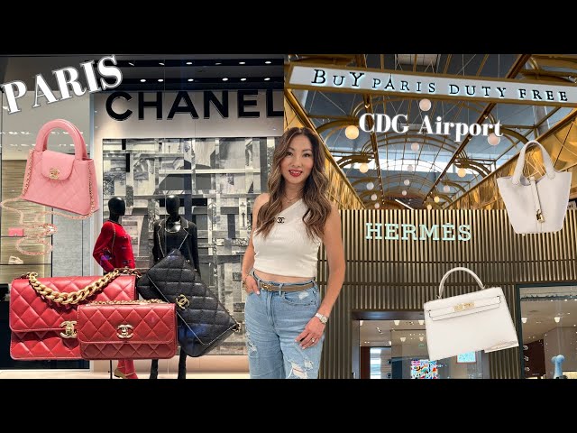 Paris CDG Airport Luxury Shopping Vlog 2023 I Chanel and Hermes Shopping  Vlog I Paris Airport Shops 