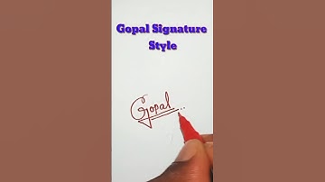 Gopal Signature Style / Beautiful ✍️ / G Signature Style #shorts #viral #trending #signature