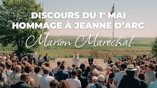 Discours de Marion Maréchal en hommage à Jeanne d’Arc