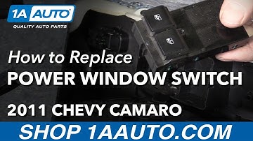 How to Replace Master Power Window Switch 10-15 Chevy Camaro