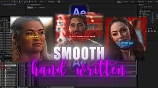 Smooth Handwritten Text Effect ✍️ | After Effects Tutorial 🔥 | Beginner Guide | Slowed Editz