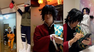 "Demonslayer" "NARUTO"Anime cosplay ＆AUN school shorts