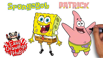 How to draw SpongeBob and Patrick Star