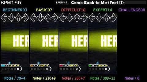 DDR / Come Back to Me (Feel It) - SINGLE (DanceDanceRevolution A3)