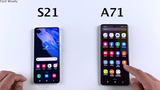 SAMSUNG S21 vs A71 - SPEED TEST