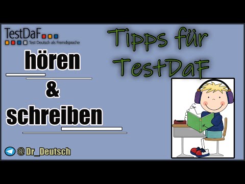 Tipps für TestDaF. Gleichzeitig hören und schreiben