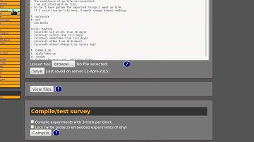 Questionnaire project: Make study online accessible and test