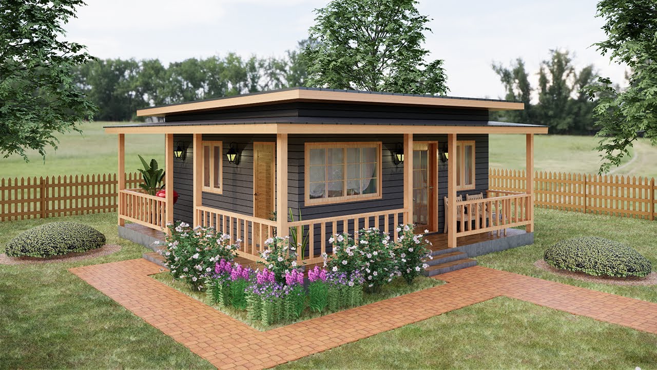 20'x23' (6x7 m) Cozy Tiny House Tour | Small Modern Farmhouse Design