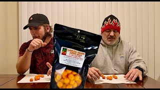 Carolina Reaper Cheese Ball Challenge! 2.2 MILLION Scoville!