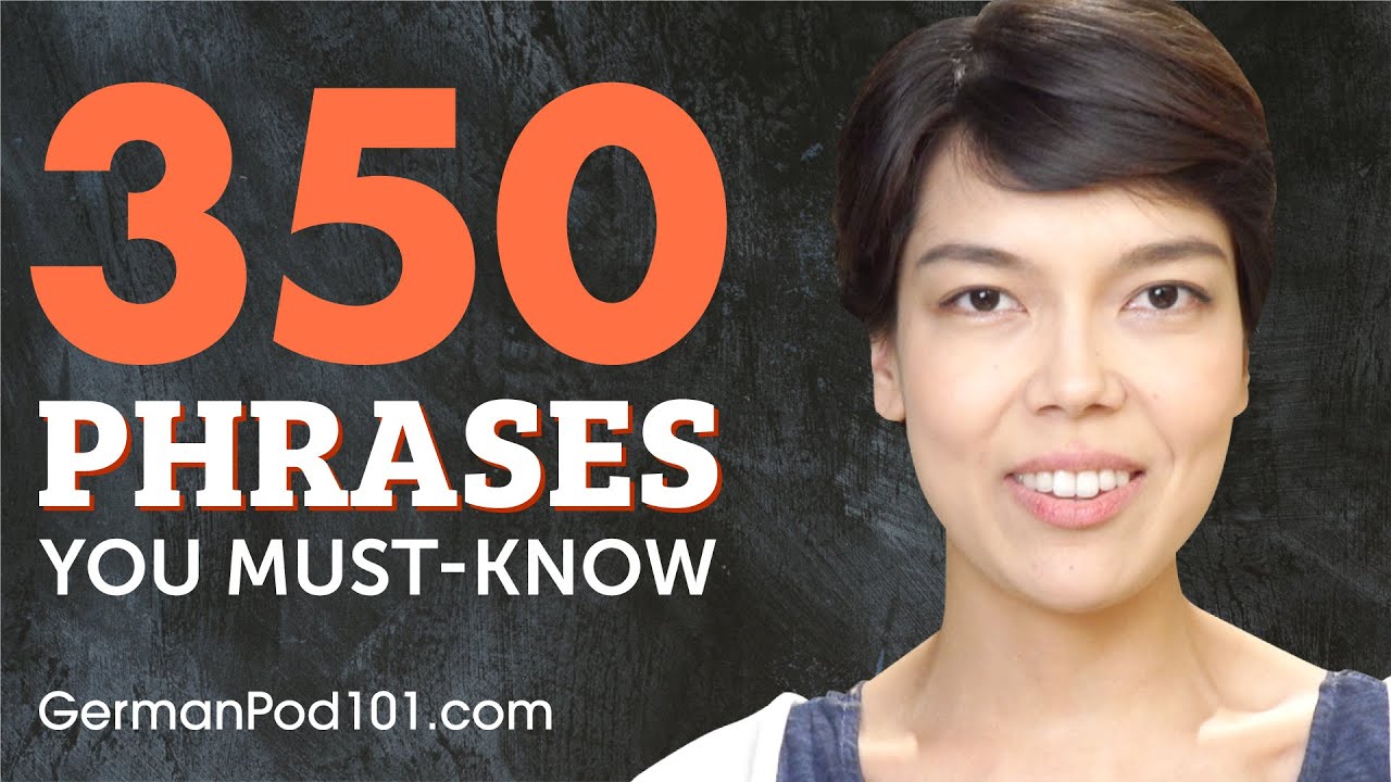 350 Phrases Every German Beginner Must Know - YouTube