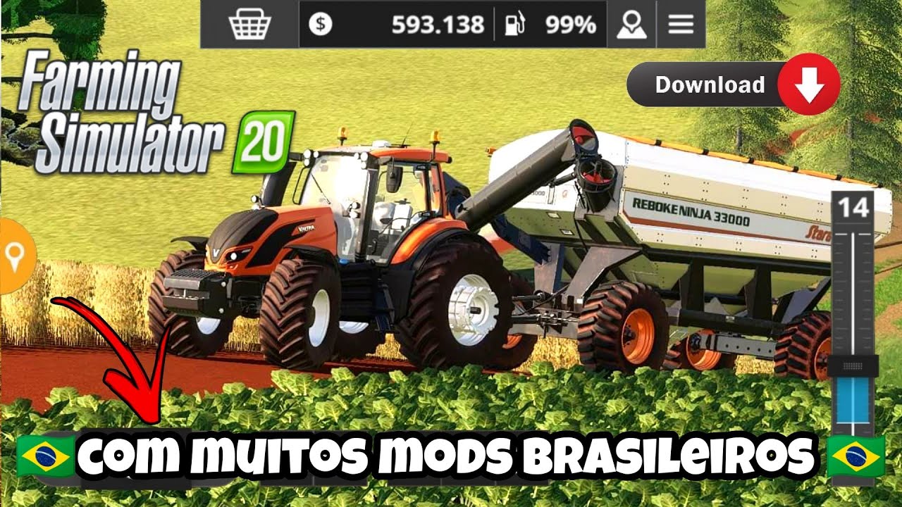 saiu!!!fs 20 com muitos mods brasileiros o mais completo de todos com muitos tratores