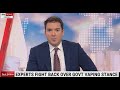 Leading experts urge urgent vaping reforms. Sky News 18July2023